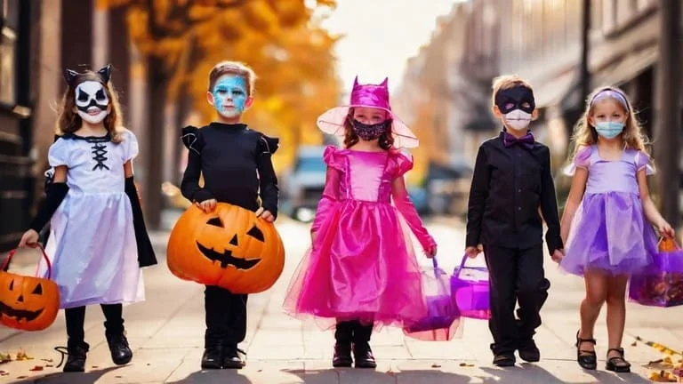 Niños Disfrazados en Halloween